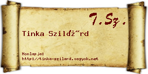 Tinka Szilárd névjegykártya