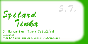 szilard tinka business card